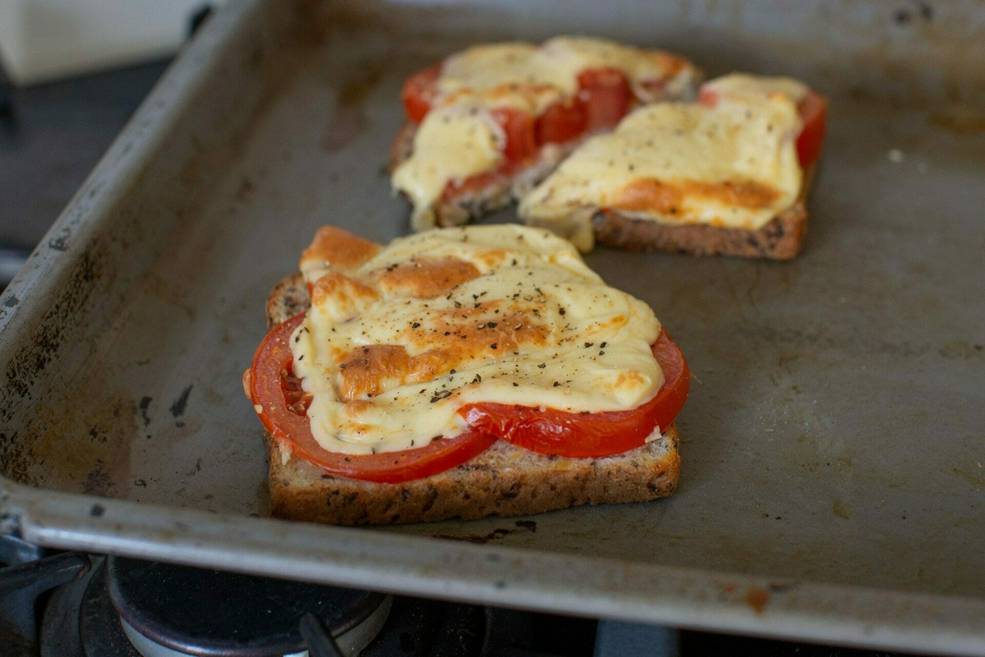 Air Fryer Cheese and Tomato Melt with Extra Cheese Recipe