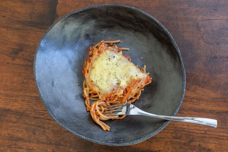 Baked chicken spaghetti