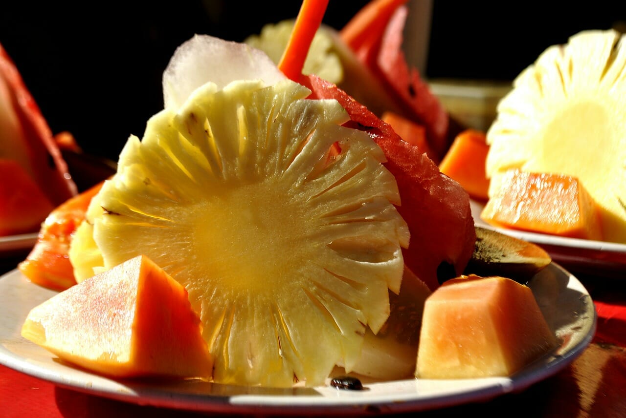 fruit water plate