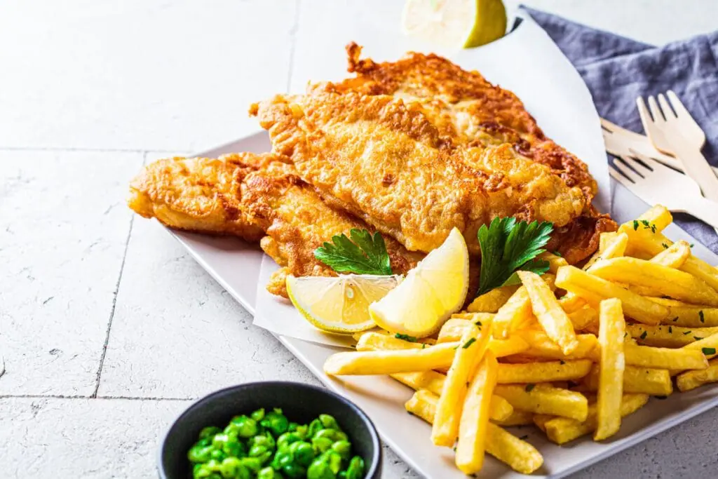deep fried fish and chips